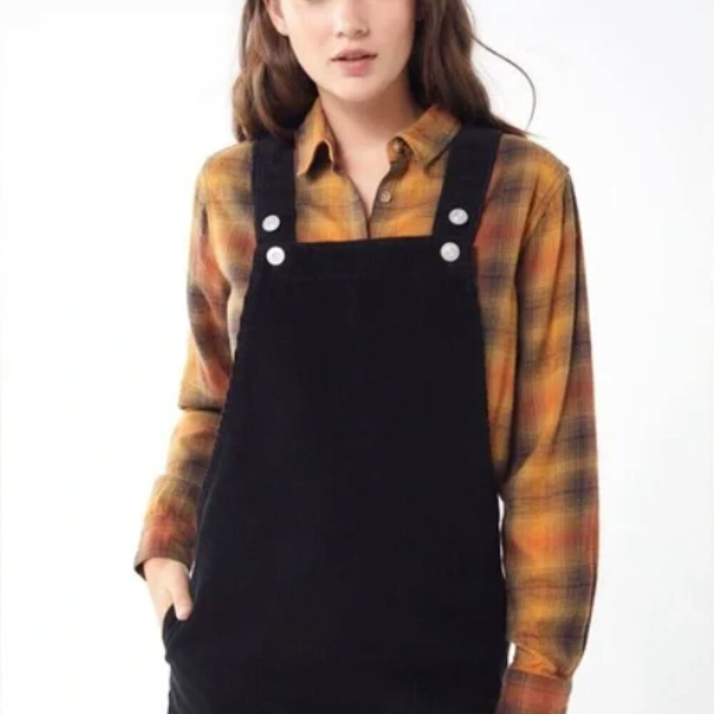 BDG Black Corduroy Jumper Dress - Women's Size Medium